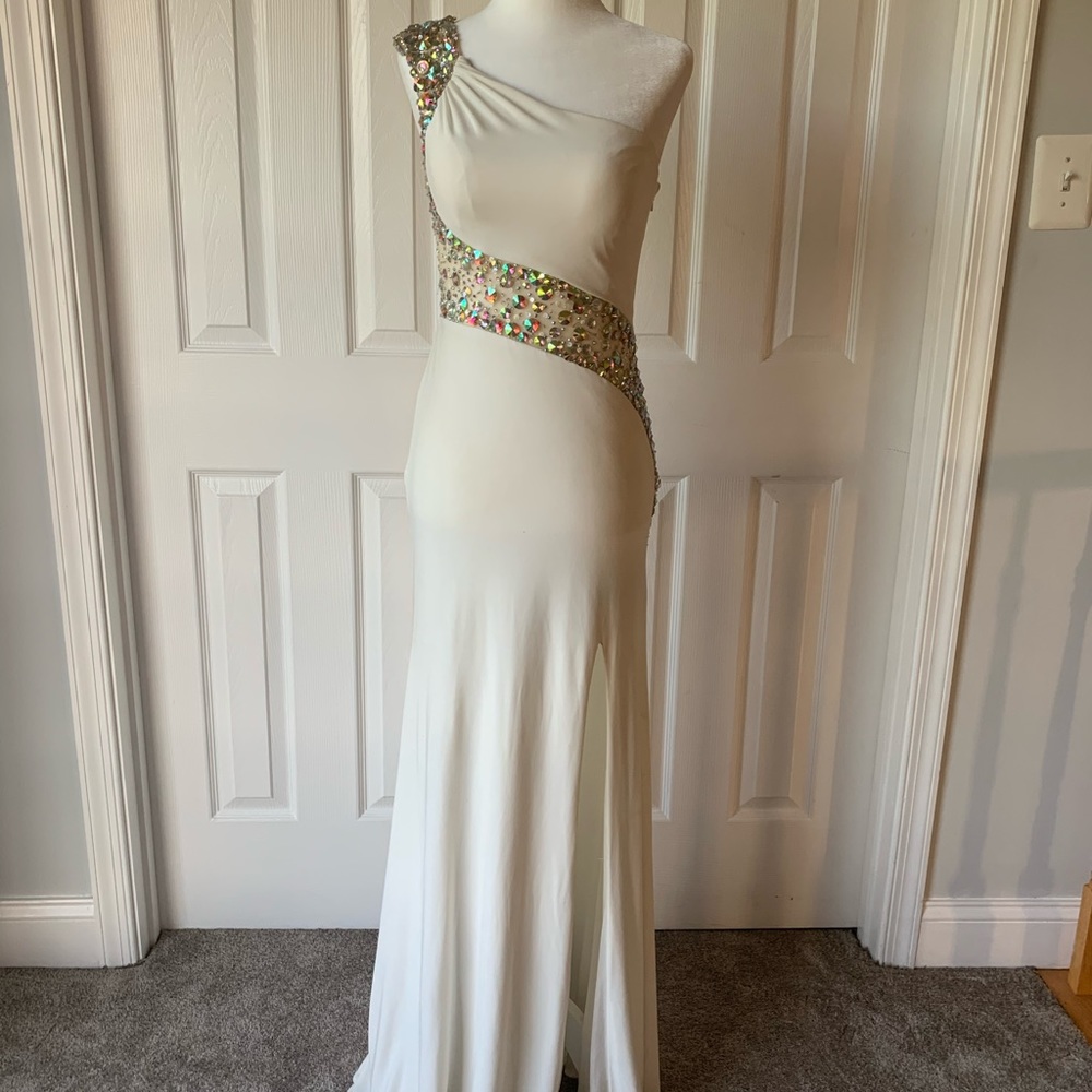 White prom dress (donated)